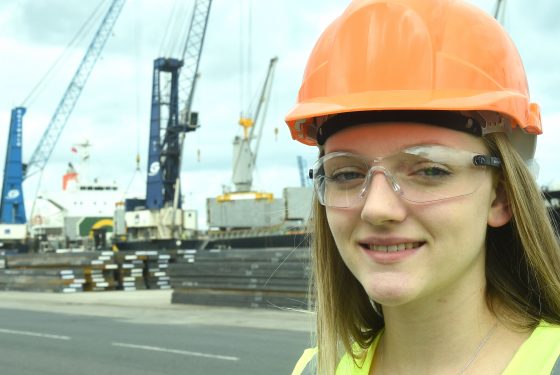 Logistics Academy student Emily starts career with PD Ports