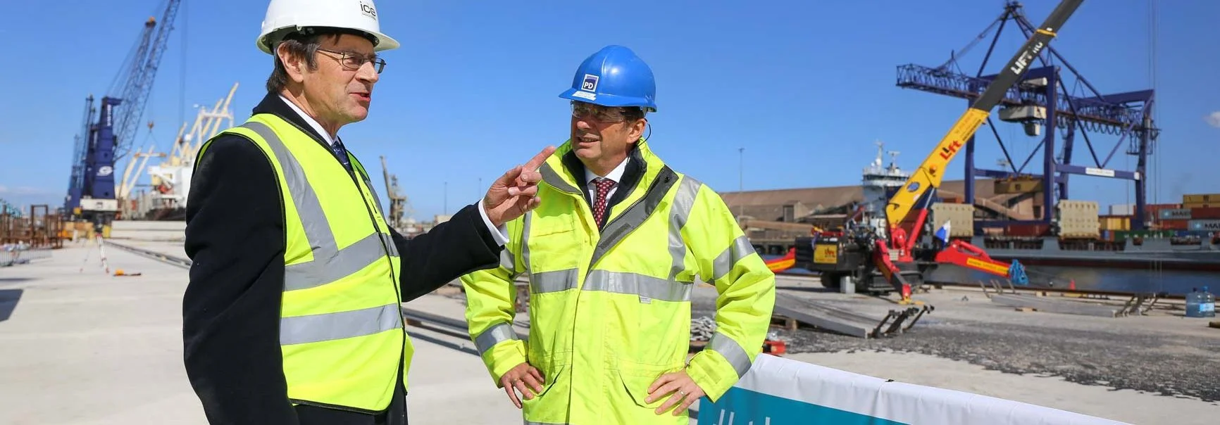 Leading civil engineer tours Teesside port upgrade project