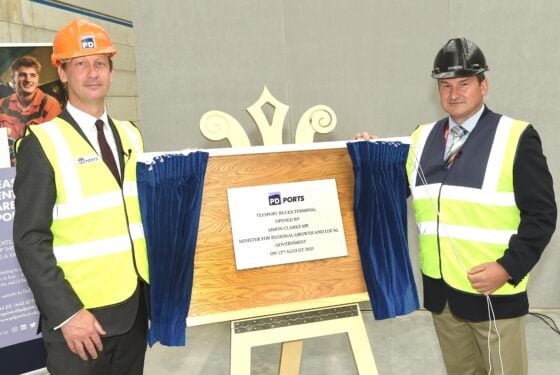 Minister for Regional Growth and Local Government opens multi million pound bulks terminal at Teesport